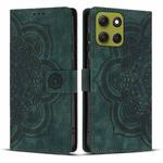 For Motorola Moto G86 5G Mandala Embossed Retro Frosted Leather Phone Case(Green)