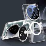 For Xiaomi 15 Ultra Ice-transparent Metal Lens Holder MagSafe Plating Phone Case(Transparent)