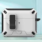 For AirPods Pro 2 Wireless Bluetooth Earphones MagSafe Holder Protective Case(White)