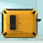 For AirPods Pro 2 Wireless Bluetooth Earphones MagSafe Holder Protective Case(Yellow)