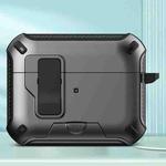 For AirPods Pro 2 Wireless Bluetooth Earphones MagSafe Holder Protective Case(Grey)