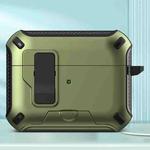 For AirPods Pro 2 Wireless Bluetooth Earphones MagSafe Holder Protective Case(Green)