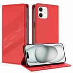 For iPhone 12 mini Embossed Multi-functional Wallet Retro Leather Phone Case(Red)