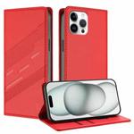 For iPhone 12 Pro Max Embossed Multi-functional Wallet Retro Leather Phone Case(Red)