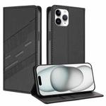 For iPhone 11 Pro Embossed Multi-functional Wallet Retro Leather Phone Case(Black)