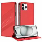 For iPhone 11 Pro Embossed Multi-functional Wallet Retro Leather Phone Case(Red)