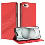 For iPhone SE 2022 / 2020 / 8 / 7 Embossed Multi-functional Wallet Retro Leather Phone Case(Red)
