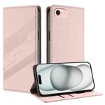 For iPhone SE 2022 / 2020 / 8 / 7 Embossed Multi-functional Wallet Retro Leather Phone Case(Pink)