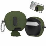 For Huawei FreeClip Mars Earphone Protective Case(Army Green Fluff)