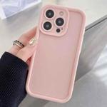 For iPhone 15 Pro Max Shockproof Frame Frosted Precise Hole TPU Phone Case(Light Pink)