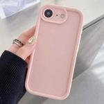 For iPhone SE 2022 / 2020 / 8 / 7 Shockproof Frame Frosted Precise Hole TPU Phone Case(Light Pink)