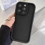 For iPhone 13 Pro Max Shockproof Frame Frosted Precise Hole TPU Phone Case(Black)