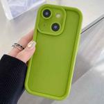 For iPhone 13 Shockproof Frame Frosted Precise Hole TPU Phone Case(Fluorescent Green)