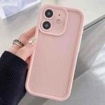 For iPhone 12 mini Shockproof Frame Frosted Precise Hole TPU Phone Case(Light Pink)