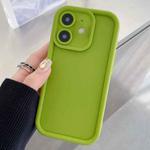 For iPhone 12 mini Shockproof Frame Frosted Precise Hole TPU Phone Case(Fluorescent Green)