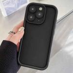 For iPhone 11 Pro Max Shockproof Frame Frosted Precise Hole TPU Phone Case(Black)
