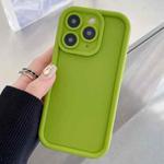 For iPhone 11 Pro Max Shockproof Frame Frosted Precise Hole TPU Phone Case(Fluorescent Green)