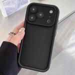 For iPhone 17 Pro Shockproof Frame Frosted Precise Hole TPU Phone Case(Black)