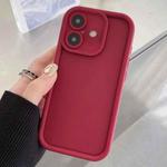 For iPhone 17 Shockproof Frame Frosted Precise Hole TPU Phone Case(Wine Red)
