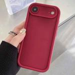 For iPhone 17 Air Shockproof Frame Frosted Precise Hole TPU Phone Case(Wine Red)
