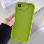 For iPhone 16e Shockproof Frame Frosted Precise Hole TPU Phone Case(Fluorescent Green)