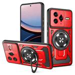 For Redmi K80 Pro / Poco F7 Ultra Armor Rotating Holder MagSafe Phone Case(Red)