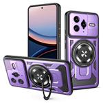 For Redmi K80 Pro / Poco F7 Ultra Armor Rotating Holder MagSafe Phone Case(Purple)