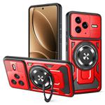 For Redmi K80 / Poco F7 Pro Armor Rotating Holder MagSafe Phone Case(Red)