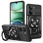For Redmi A5 4G 171.7mm Armor Rotating Holder MagSafe Phone Case(Black)