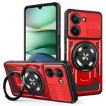 For Redmi A5 4G 171.7mm Armor Rotating Holder MagSafe Phone Case(Red)
