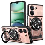 For Redmi A5 4G 171.7mm Armor Rotating Holder MagSafe Phone Case(Rose Gold)
