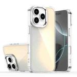 For iPhone 16 Pro Max Plating Gradient Discolor Phone Case(Transparent)