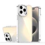 For iPhone 15 Pro Max Plating Gradient Discolor Phone Case(Transparent)