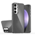 For Samsung Galaxy S24 FE 5G Plating Gradient Discolor Phone Case(Black)