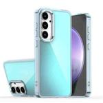 For Samsung Galaxy S24 FE 5G Plating Gradient Discolor Phone Case(Blue)