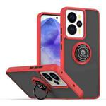 For Realme 14 5G Global Q Shadow 1 Series TPU + PC Phone Case with Ring(Red)