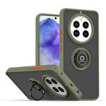 For Realme 12+ 5G / 12 4G Q Shadow 1 Series TPU + PC Phone Case with Ring(Army Green)