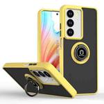 For Realme C75 4G / 14x Global Q Shadow 1 Series TPU + PC Phone Case with Ring(Yellow)