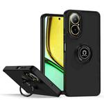 For Realme C67 4G Q Shadow 1 Series TPU + PC Phone Case with Ring(Black+Black)