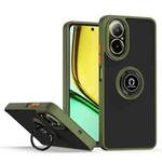 For Realme C67 4G Q Shadow 1 Series TPU + PC Phone Case with Ring(Army Green)