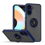 For Realme 10 Pro Q Shadow 1 Series TPU + PC Phone Case with Ring(Royal Blue)