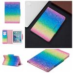 For iPad Mini / Mini 2 / Mini 3 / Mini 4  Painted Pattern Horizontal Flip Leather Case with Holder & Card Slots & Wallet(Rainbow Sand)