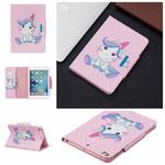 For iPad Mini (2019) Painted Pattern Horizontal Flip Leather Case with Holder & Card Slots & Wallet(Unicorn)