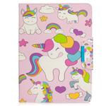 For iPad Pro 11 (2020) Painted Pattern Horizontal Flip Leather Tablet Case with Holder & Card Slots & Wallet(Unicorn Family)