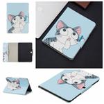 For Samsung Galaxy Tab 4 10.1 / T530 Painted Pattern Horizontal Flip Leather Case with Holder & Card Slots & Wallet(Cat)