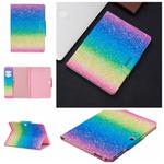 For Samsung Galaxy Tab 4 10.1 / T530 Painted Pattern Horizontal Flip Leather Case with Holder & Card Slots & Wallet(Rainbow Sand)