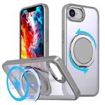 For iPhone 16e 360-degree Rotating MagSafe Magnetic Holder Phone Case(Titanium Grey)