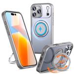 For iPhone 17 Pro Max 360-degree Rotating MagSafe Magnetic Holder Phone Case(Titanium Grey)