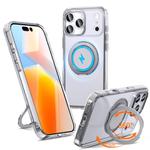 For iPhone 17 Pro Max 360-degree Rotating MagSafe Magnetic Holder Phone Case(Transparent)