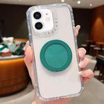 For iPhone 11 Dreamland Transparent MagSafe Holder Phone Case(Green)